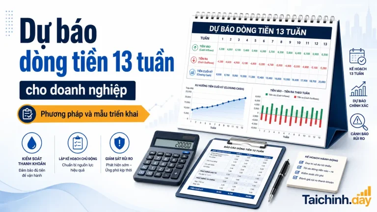 Dự báo dòng tiền 13 tuần và khoảng thiếu thanh khoản