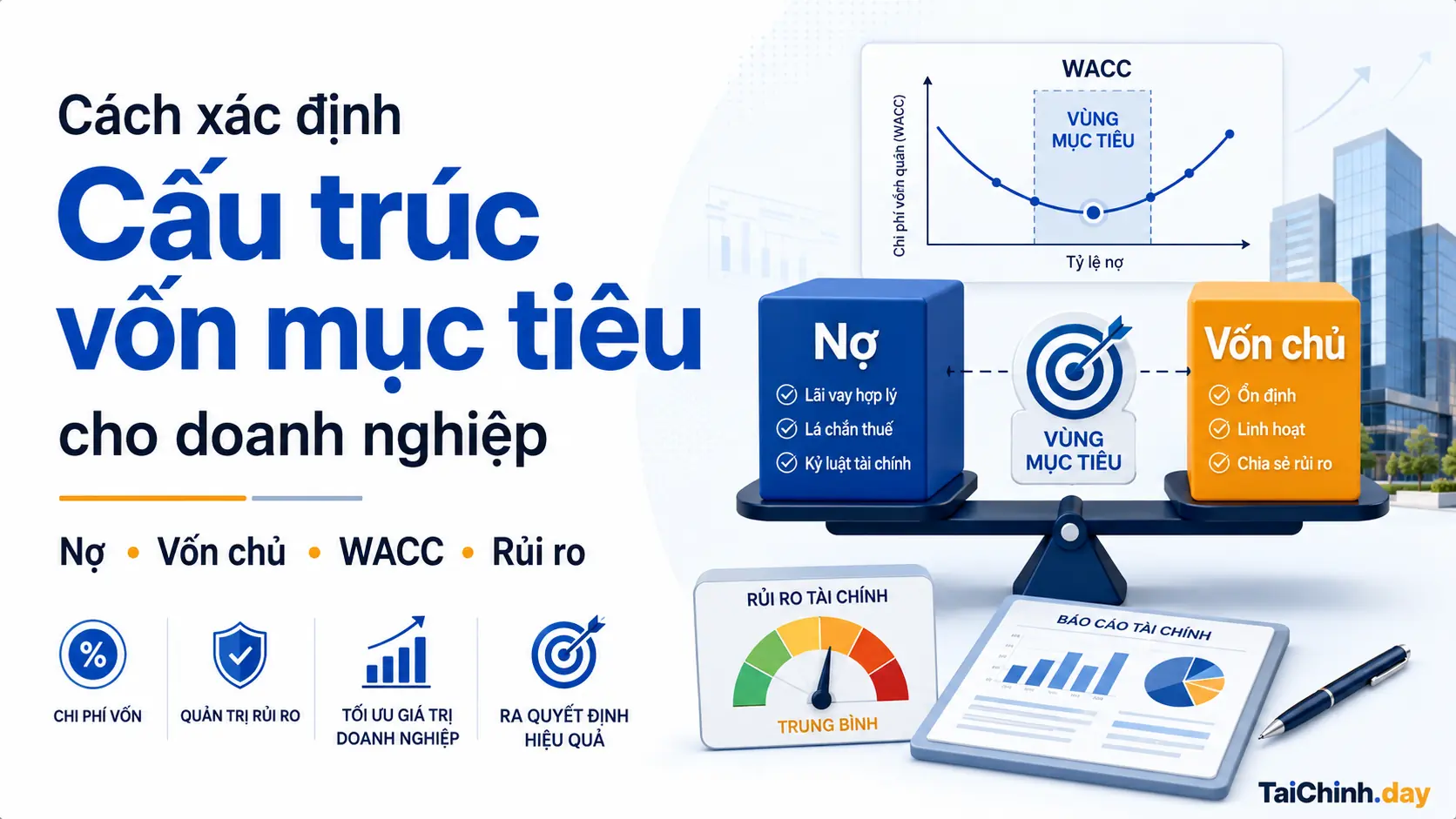 Cách xác định cấu trúc vốn mục tiêu cho doanh nghiệp