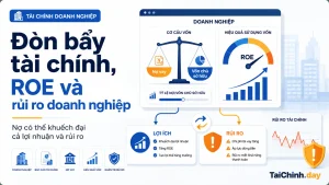 Đòn bẩy tài chính tác động đến ROE và rủi ro doanh nghiệp