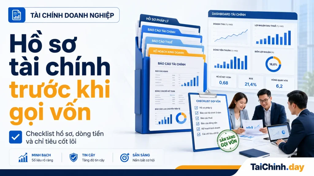 Hồ sơ và chỉ tiêu tài chính trước khi gọi vốn doanh nghiệp