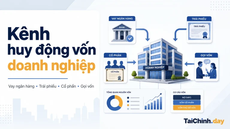Sơ đồ các kênh doanh nghiệp huy động vốn