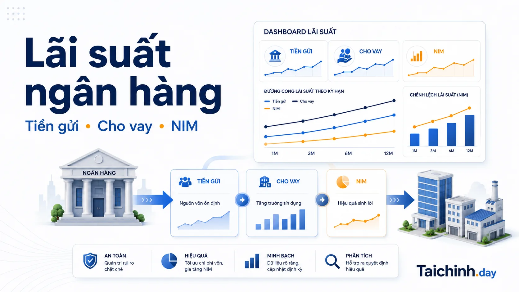 Lãi suất ngân hàng 1 Lãi suất ngân hàng, tiền gửi, cho vay và NIM